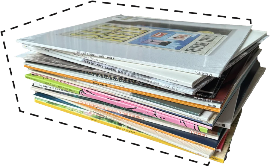 Stack of records